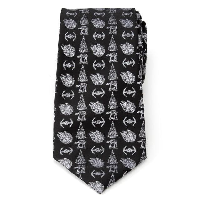 Star Wars Ships Black Tie Star Wars Ties - Paul Malone.com