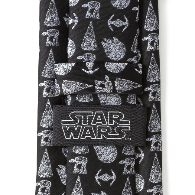 Star Wars Ships Black Tie Star Wars Ties - Paul Malone.com