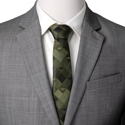 Star Wars Grogu Green Plaid Tie Star Wars Ties - Paul Malone.com