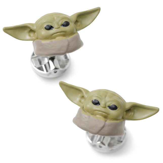 Star Wars Grogu 3D Cufflinks and 5-Stud Set Star Wars Stud Set - Paul Malone.com