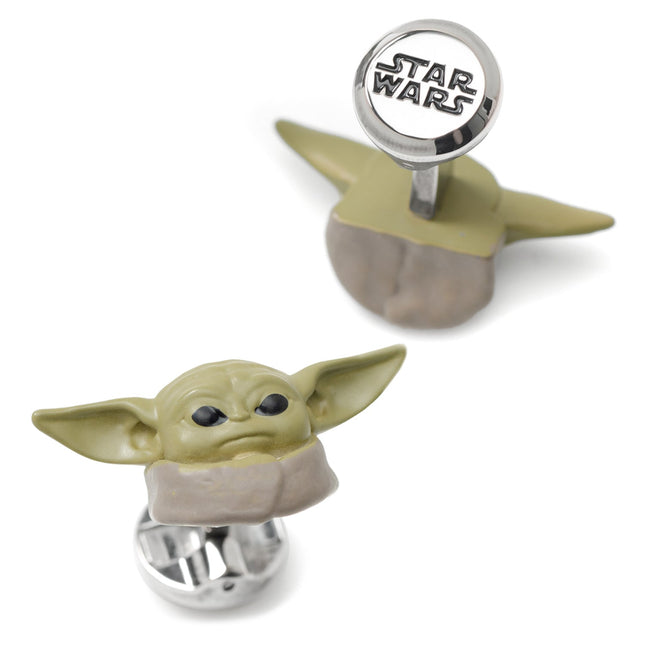 Star Wars Grogu 3D Cufflinks and 5-Stud Set Star Wars Stud Set - Paul Malone.com