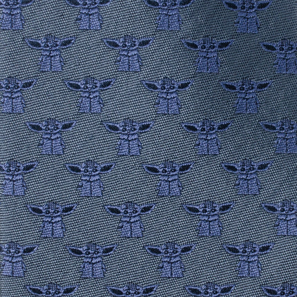 Star Wars Grogu Blue Tonal Tie Star Wars Ties - Paul Malone.com