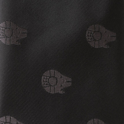 Star Wars Millennium Falcon Black Tie, X-Wing and Tie Fighter Battle Dress Socks, and Hyperspace Glow-in-the-Dark Tie Bar Gift Set Star Wars Socks - Paul Malone.com
