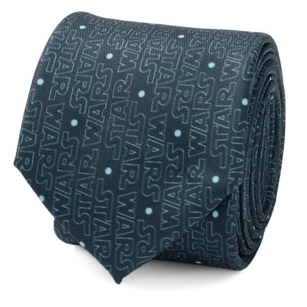 Star Wars Logo Blue Tie Star Wars Ties - Paul Malone.com