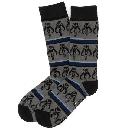 Star Wars Mandalorian 3-Pack Dress Sock and Mythosaur Lapel Pin Gift Set Star Wars Socks - Paul Malone.com
