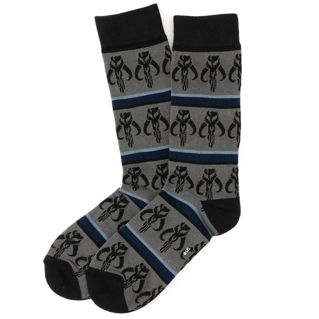 Star Wars Mandalorian 3-Pack Dress Sock and Mythosaur Lapel Pin Gift Set Star Wars Socks - Paul Malone.com
