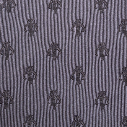 Star Wars Mandalorian Mythosaur Gray Silk Tie Star Wars Ties - Paul Malone.com