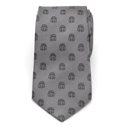 Star Wars Mandalorian Gray Tie Star Wars Ties - Paul Malone.com