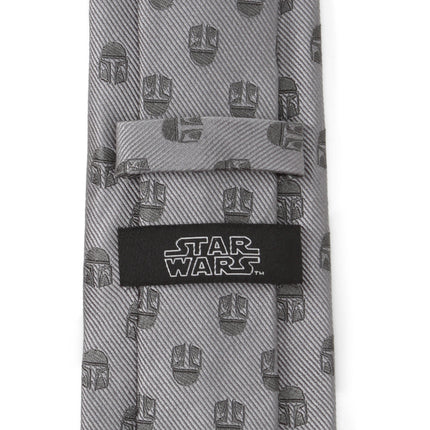 Star Wars Mandalorian Gray Tie Star Wars Ties - Paul Malone.com