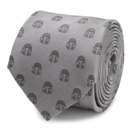 Star Wars Mandalorian Gray Tie Star Wars Ties - Paul Malone.com