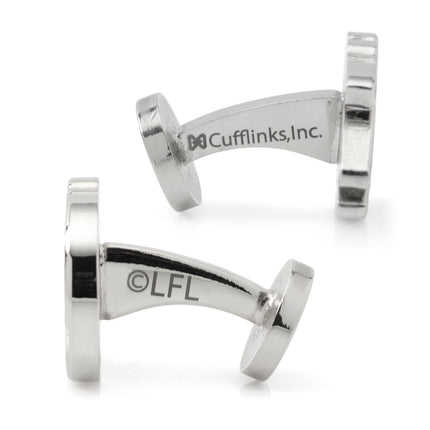 Star Wars Millennium Falcon Silver Inlaid Cufflinks Star Wars Cufflinks - Paul Malone.com