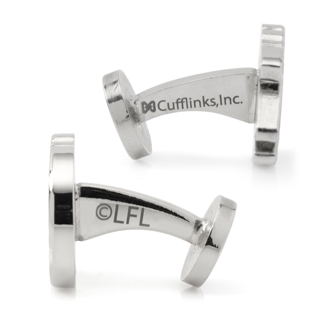 Star Wars Millennium Falcon Silver Inlaid Cufflinks Star Wars Cufflinks - Paul Malone.com