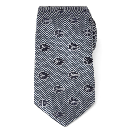 Star Wars Millennium Falcon Herringbone Tie Star Wars Ties - Paul Malone.com