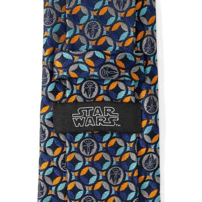 Star Wars Millennium Falcon Motif Navy Blue Tie Star Wars Ties - Paul Malone.com