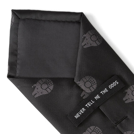 Star Wars Millennium Falcon Black Tonal Tie Star Wars Ties - Paul Malone.com