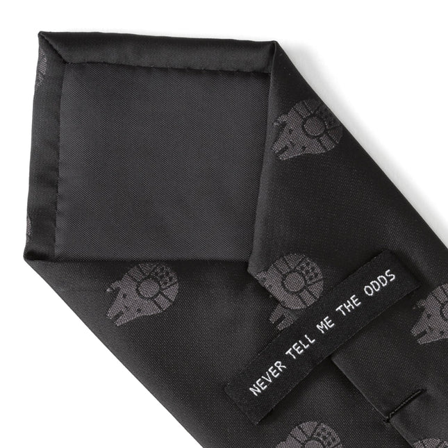 Star Wars Millennium Falcon Black Tonal Tie Star Wars Ties - Paul Malone.com