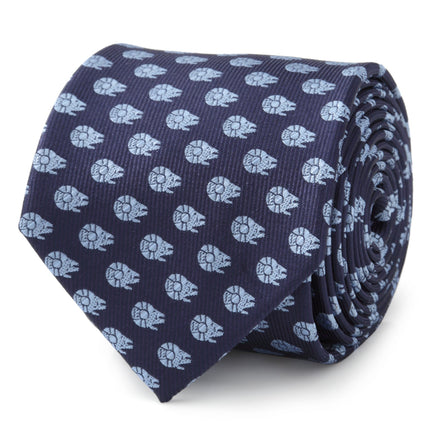 Star Wars Millennium Falcon Blue Tonal Tie Star Wars Ties - Paul Malone.com