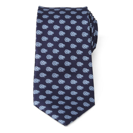 Star Wars Millennium Falcon Blue Tonal Tie Star Wars Ties - Paul Malone.com