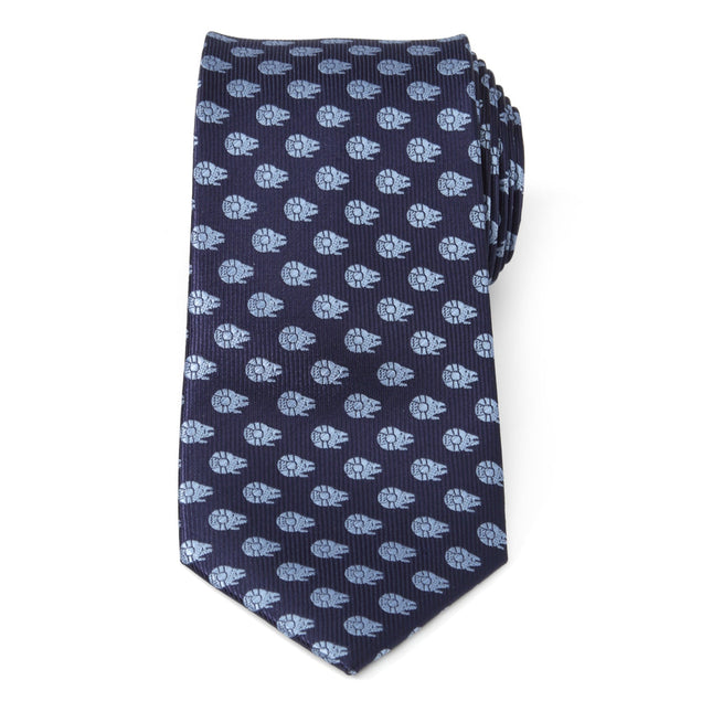 Star Wars Millennium Falcon Blue Tonal Tie Star Wars Ties - Paul Malone.com