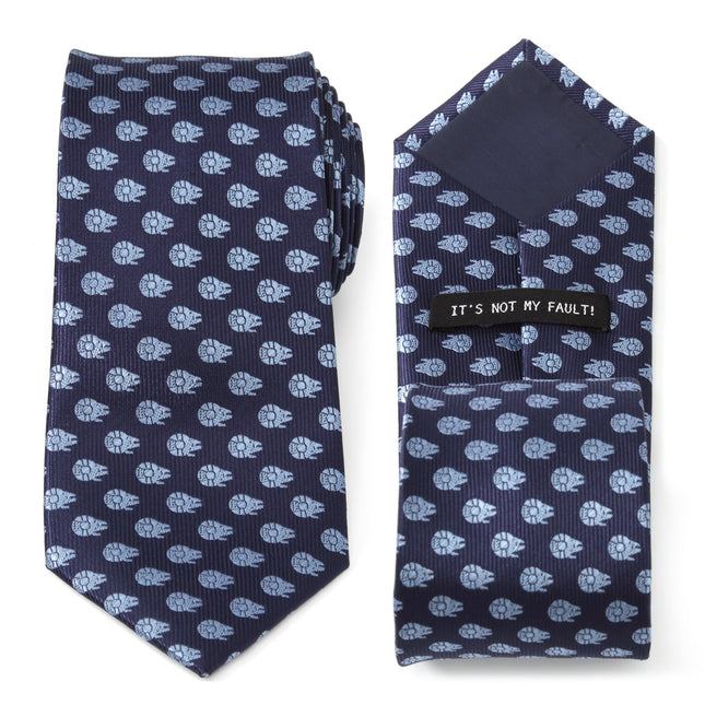 Star Wars Millennium Falcon Blue Tonal Tie Star Wars Ties - Paul Malone.com