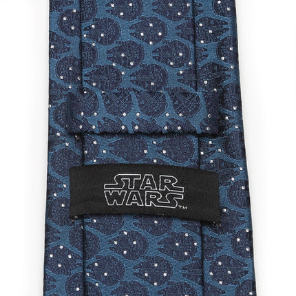 Star Wars Millennium Falcon Blue and White Dot Tie Star Wars Ties - Paul Malone.com