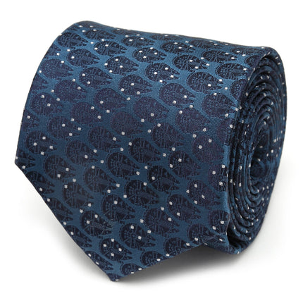 Star Wars Millennium Falcon Blue and White Dot Tie Star Wars Ties - Paul Malone.com