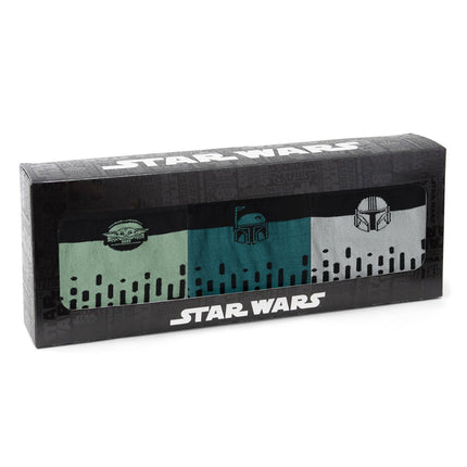 Star Wars Mandalorian 3-Pack Dress Sock and Lapel Pin Gift Set Star Wars Socks - Paul Malone.com