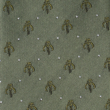 Star Wars Mandalorian Dotted Sage Green Tie Star Wars Ties - Paul Malone.com