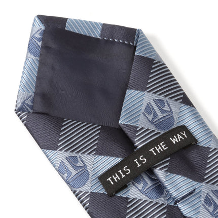 Star Wars Mandalorian Blue and Black Plaid Tie Star Wars Ties - Paul Malone.com