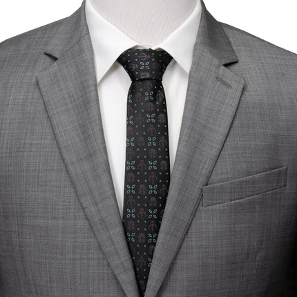 Star Wars Mandalorian Motif Black Tie Star Wars Ties - Paul Malone.com