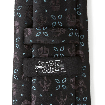Star Wars Mandalorian Motif Black Tie Star Wars Ties - Paul Malone.com