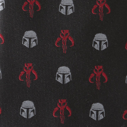Star Wars Mandalorian and Mythosaur Red and Black Tie Star Wars Ties - Paul Malone.com