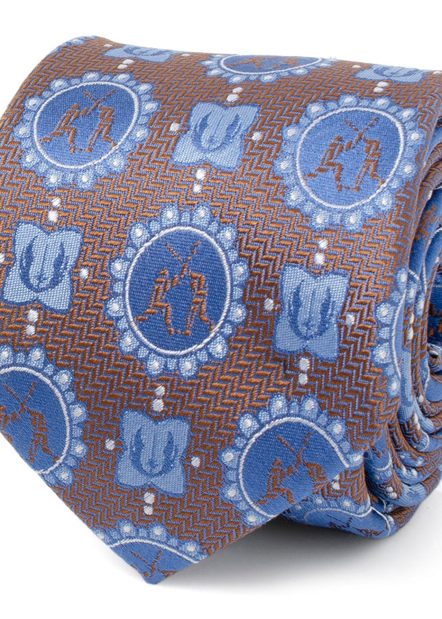 Star Wars Obi-Wan Kenobi and Anakin Skywalker LIGHTSABER Battle Blue Tie Star Wars Ties - Paul Malone.com