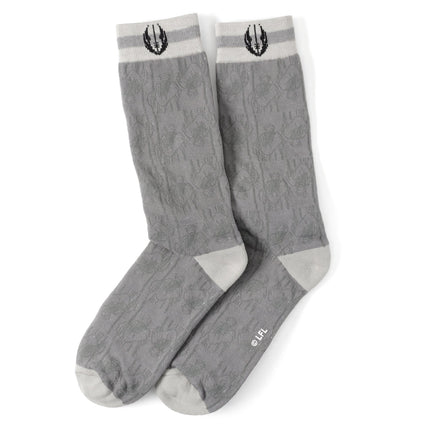 Star Wars Obi-Wan Kenobi Blue LIGHTSABER Pattern Black Tie, Tie Clip, and Gray Jedi Crest Dress Socks Gift Set Star Wars Socks - Paul Malone.com