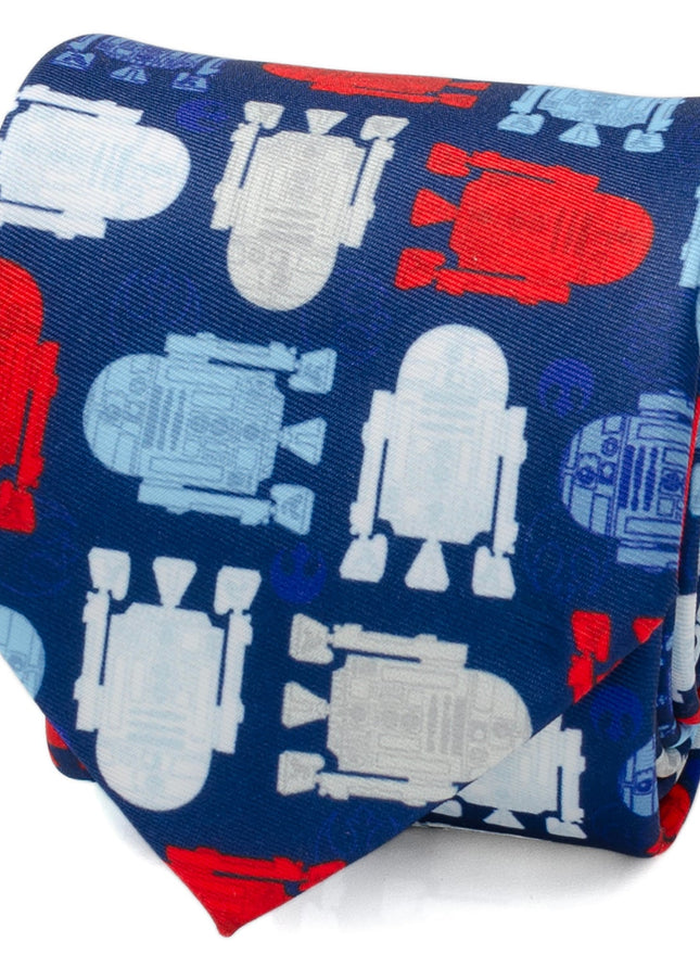 Star Wars R2-D2 Red, White, and Blue Tie Star Wars Ties - Paul Malone.com