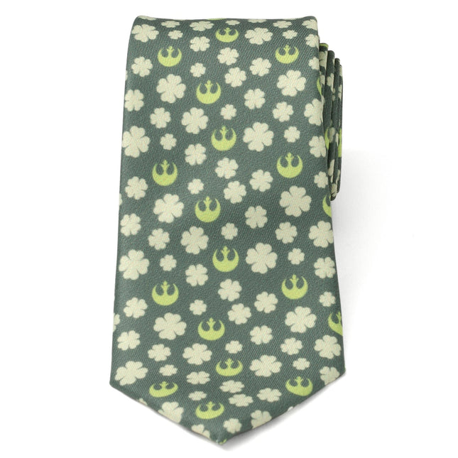 Star Wars Rebel Alliance Crest and Shamrock Green Tie Cufflinks.com Tie - Paul Malone.com