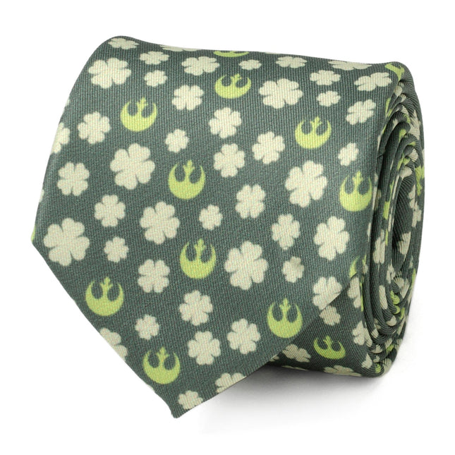 Star Wars Rebel Alliance Crest and Shamrock Green Tie Cufflinks.com Tie - Paul Malone.com
