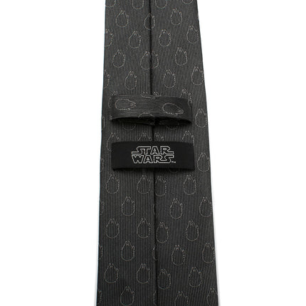 Star Wars Rebel Alliance and Millennium Falcon Gray Tie with Red Crest Star Wars Ties - Paul Malone.com