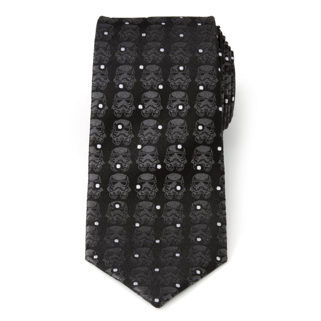 Star Wars Stormtrooper Dotted Black Tie Star Wars Ties - Paul Malone.com