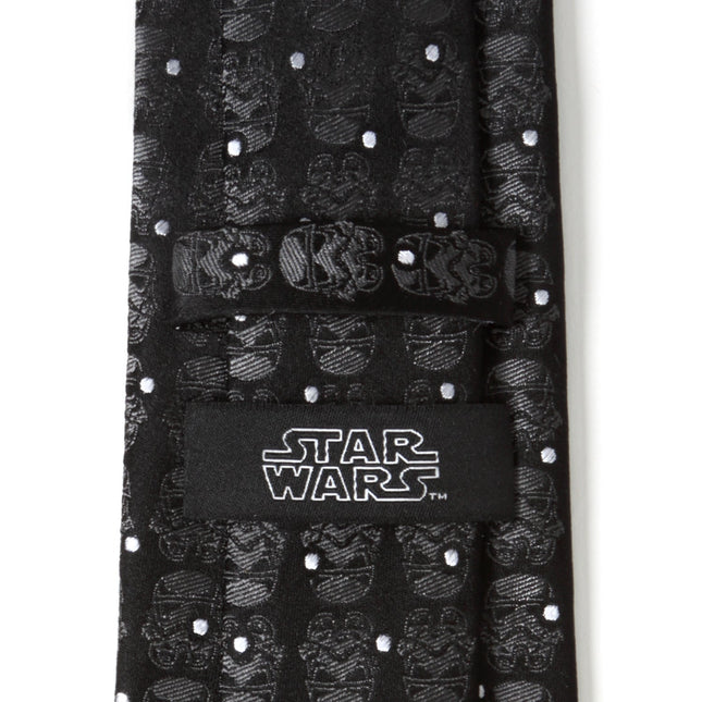 Star Wars Stormtrooper Dotted Black Tie Star Wars Ties - Paul Malone.com