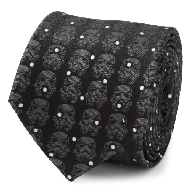 Star Wars Stormtrooper Dotted Black Tie Star Wars Ties - Paul Malone.com