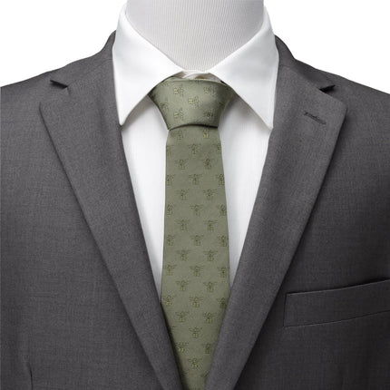 Star Wars Grogu Sage Green Tie Star Wars Ties - Paul Malone.com