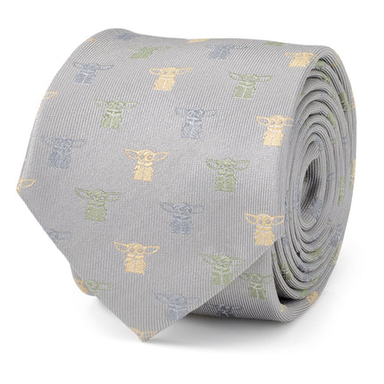Star Wars Grogu Dotted Green Tie Star Wars Ties - Paul Malone.com
