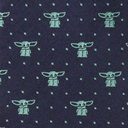 Star Wars Grogu Boy's Navy Dotted Zipper Tie Star Wars Boys Tie - Paul Malone.com