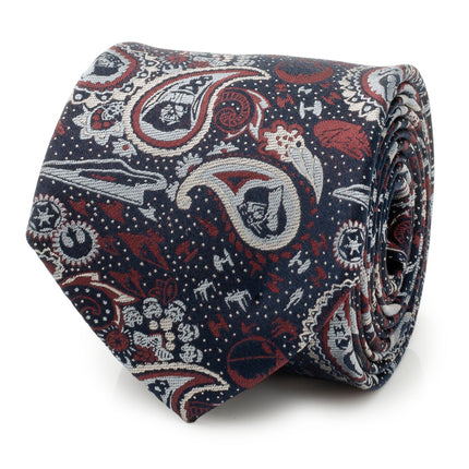 Star Wars Darth Vader Navy Multicolored Paisley Tie Star Wars Ties - Paul Malone.com