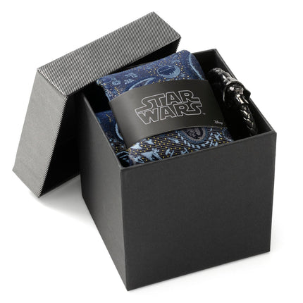 Star Wars Darth Vader Blue and Gray Paisley Tie and Bracelet Gift Set Star Wars Ties - Paul Malone.com