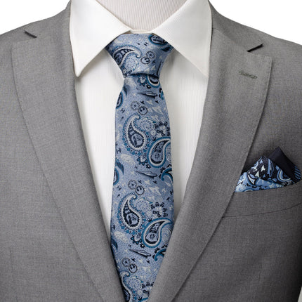 Star Wars Darth Vader Blue Tonal Paisley Tie Star Wars Ties - Paul Malone.com