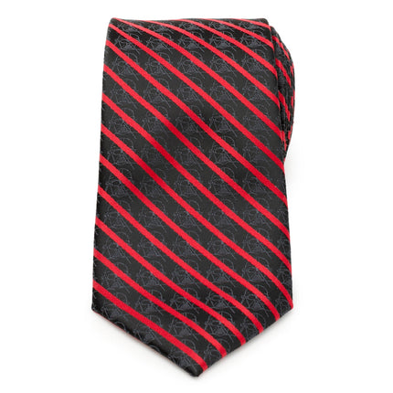 Star Wars Darth Vader Red and Black Striped Tie Star Wars Ties - Paul Malone.com