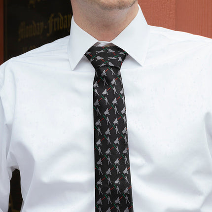 Star Wars Darth Vader and Luke Skywalker LIGHTSABER Battle Black Tie Star Wars Ties - Paul Malone.com