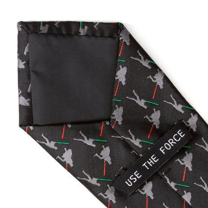 Star Wars Darth Vader and Luke Skywalker LIGHTSABER Battle Black Tie Star Wars Ties - Paul Malone.com